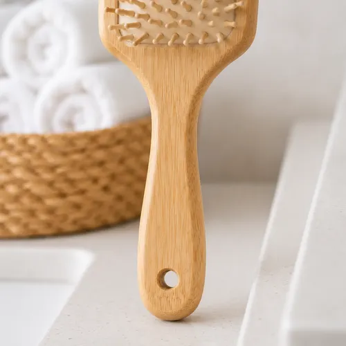Cepillo Para El Cabello Desenredante Para Cabello Bambu