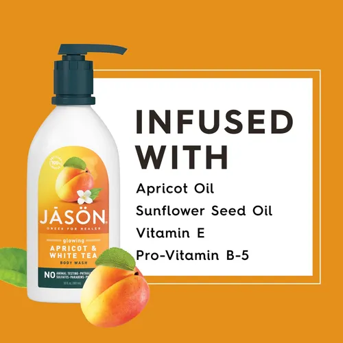 Jabón Corporal Jason Apricot And White Tea Glowing 900 Ml