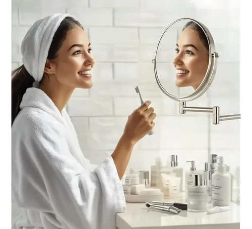 Espejo De Maquillaje De Pared Janeeva Con Aumento 1x/10x