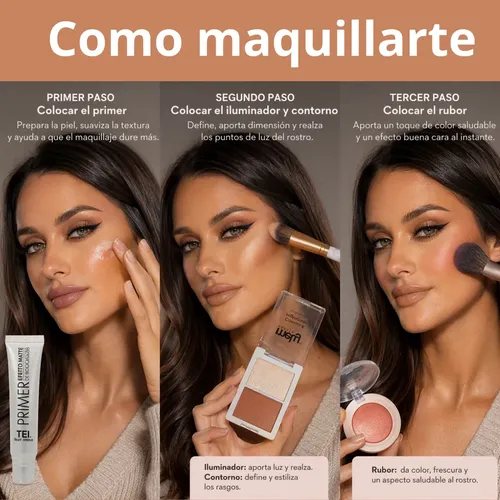 Combo Maquillaje Otoño Invierno Tonos Calidos Lookbronceado