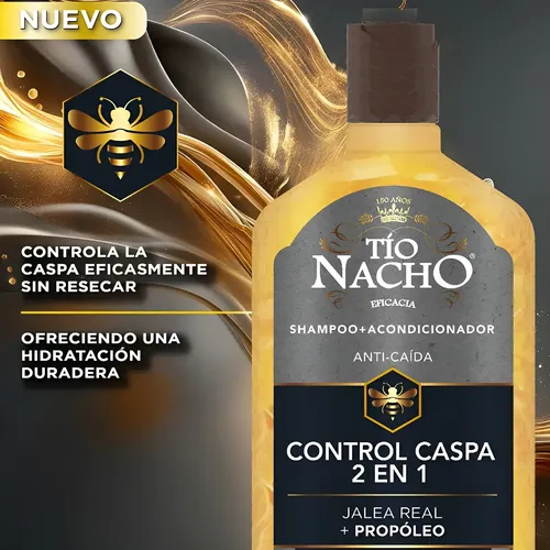 Tío Nacho Control Caspa 2 En 1 Shampoo+acondicionador X415ml