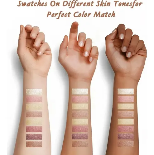 Paleta Baked Shimmer 8 Colores Champán Oro Maquillaje Ojos
