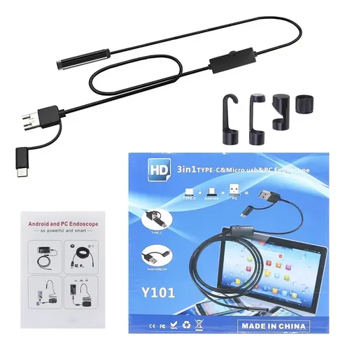 Boroscopio Camara Inspeccion Usb Endoscopica Celular 5m