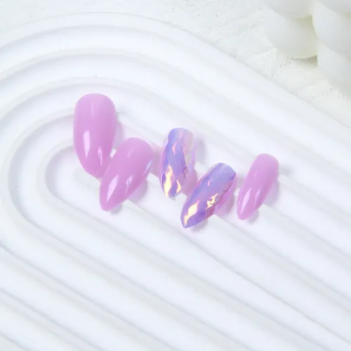 Nuevo Diseño De Uñas For Usar, 24 Piezas De Uñas