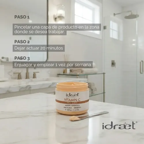 Vitamin C Pro Mask Repair Mascara Facial Reparadora Antiage Idraet 330g