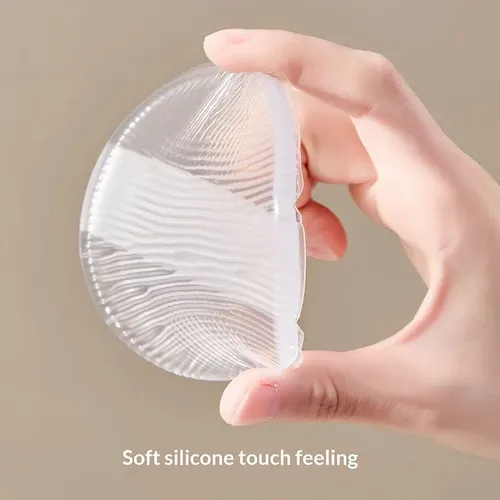 Esponja Silicona Maquillaje No Absorbe Polvo Transparente