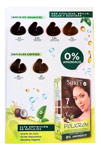 Silkey Policrom Tono Sobre Tono Coloración Kit Sin Amoníaco