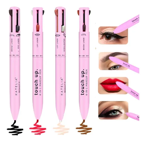 Lapiz Delineador Ojos, Labios, Cejas E Iluminador 4 En 1