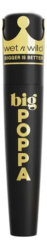 Wet n Wild Mascara de Pestañas Big POPPA Washable Color Negro Blackest Black
