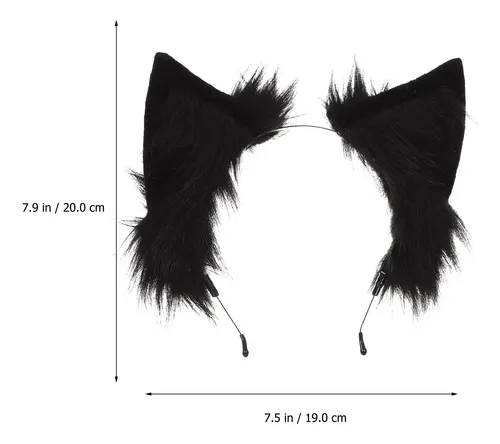 Diadema Con Orejas De Gato Esponjosa Y Divertida