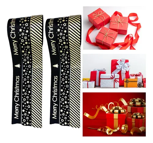 6 Piezas Cinta De Papel De Regalo Caja De Regalo De Navidad