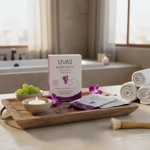 Máscara Cuidado Facial Barro Uvas 144 Ml Reafirmante +30 Tipo De Piel Mixta
