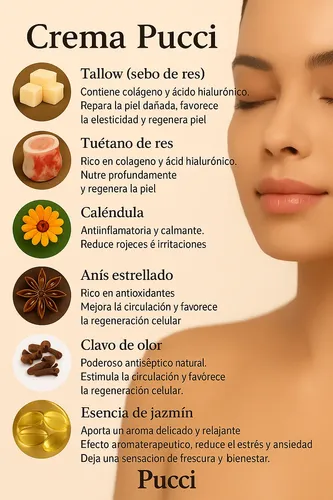 Crema Tallow Sebo De Res Beef Con Aceite De Tuétano Antiarr
