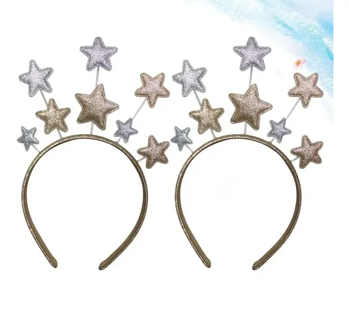 2 Diademas Para Niños Con Forma De Estrella De Pelo S