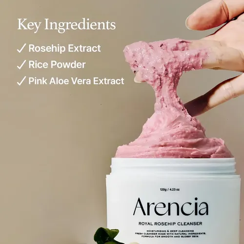 Arencia Rice Mochi Rosehip – Limpiador Facial 120 G