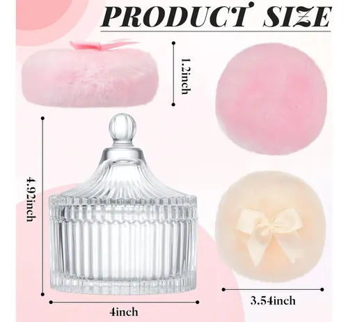 Polvo Facial Y Corporal Tioncy 3 Pzas Con Contenedor De