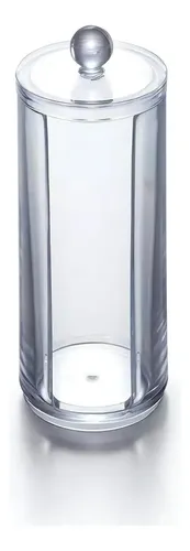 Organizador Porta Discos De Algodon Acrilico Maquillaje