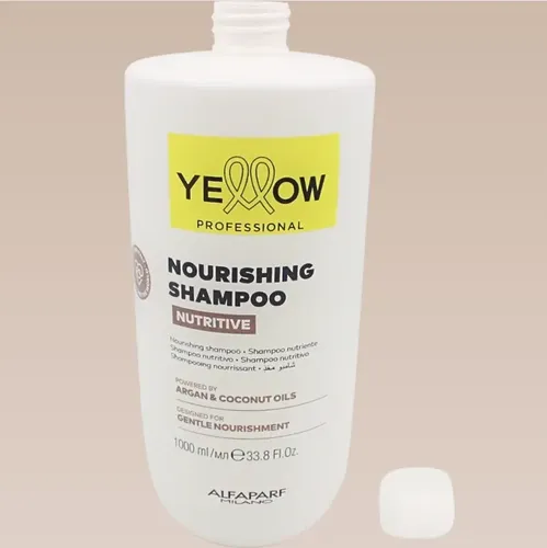 Shampoo Yellow Nutritive Argan y Coco para Cabello Seco y Dañado 1 L