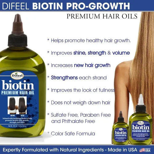 Set 4 Pasos Difeel Biotina Crecimiento Cabello