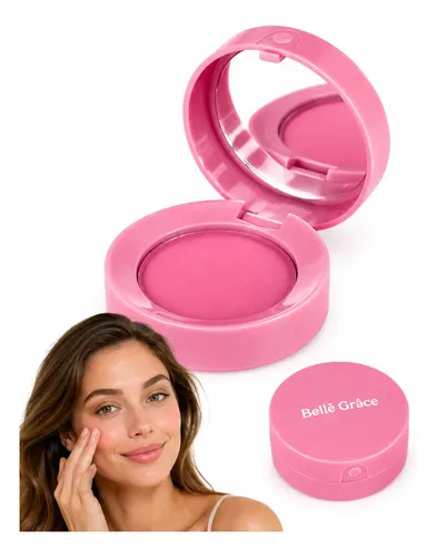 Rubor Blush En Polvo Con Espejo Compacto Rostro Veoquiero