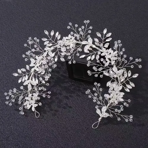 Tocado De Novia Con Pedrería, Accesorios Para El Cabello, Ti