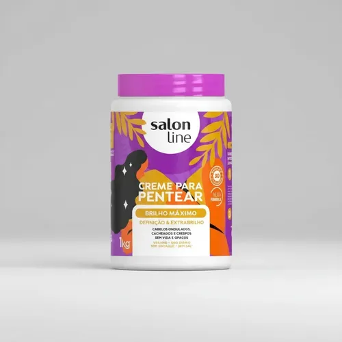 Salon Line Crema Para Peinar Brillo Máximo 1kg Hidratante