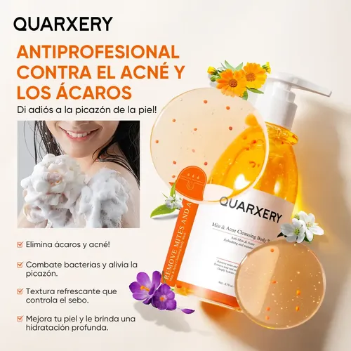 M/h Gel Corporal Limpiador Antiacné Y Ácaros 250ml Control