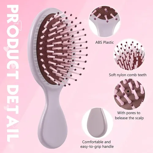Set De Peines Y Cepillos Mini Para Cabello, 56 Piezas