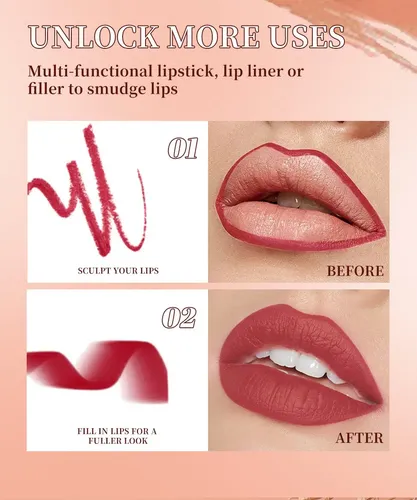 Set De Labios De Larga Duración Con Funda #yi