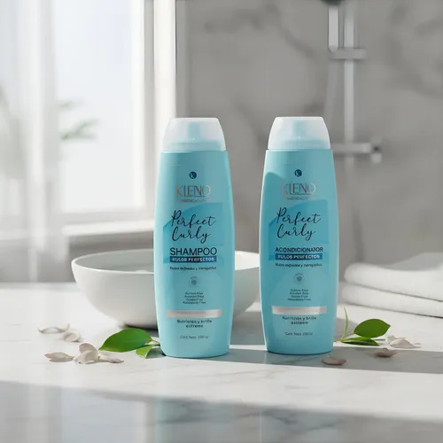 Shampo Y Acondicionador Rulos Perfectos Kleno 350 Ml C/u