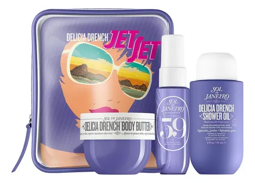 Sol De Janeiro Jet Set | Kit de Ducha de Viaje Fragancia Agradable 59