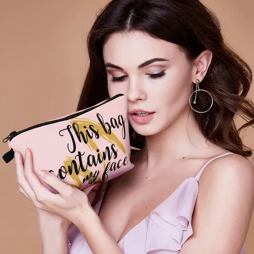 Bolsas De Maquillaje Boao Letters, Bolsa De Viaje Para Cosmé