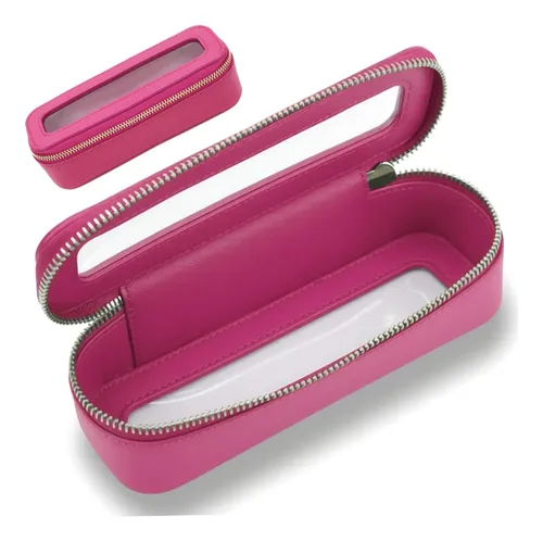 D 1 Bolsa De Maquillaje Transparente Impermeable De Cuero Z