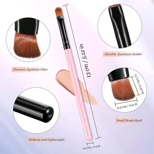Set De 12 Pinceles Correctores Patelai De Fibra Sintética (r