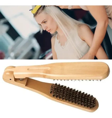 Cepillo De Madera Para Alisar El Cabello De Madera, Cepillo