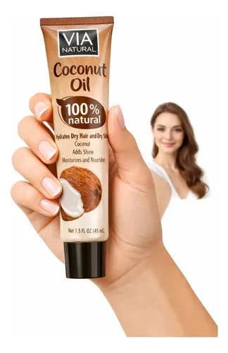 Via Natural Coconut Oil X1 Natural 45ml Hidratante Piel
