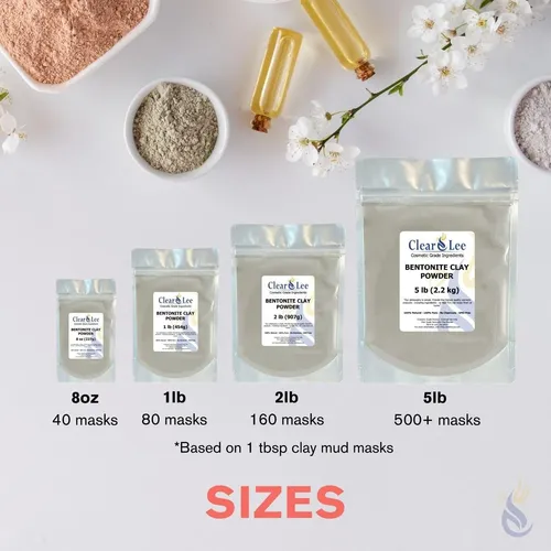 Arcilla Bentonita Cosmética 8 Oz Clearlee