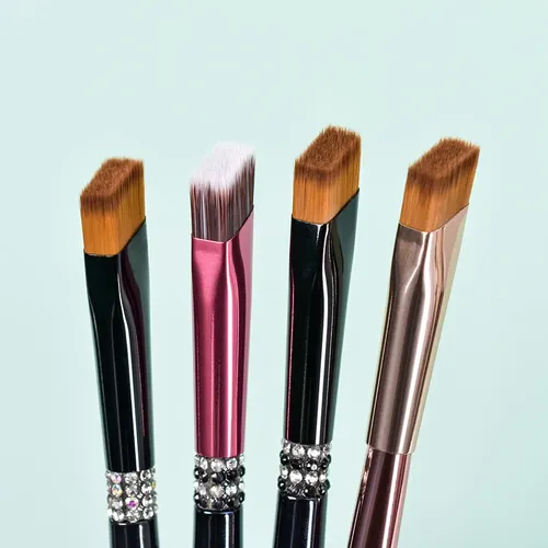 Set De 5 Brochas De Cejas Línea Cabello Cuadrada