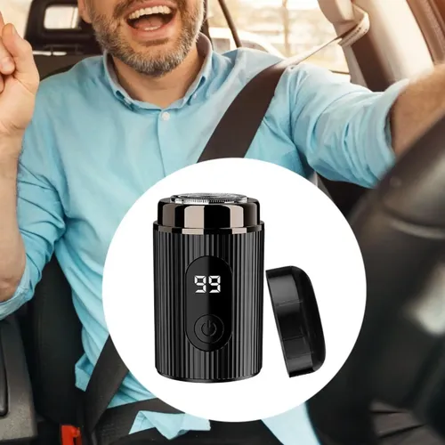 Barba Eléctrica Barba Recortadora Compacta Eléctrica Negro