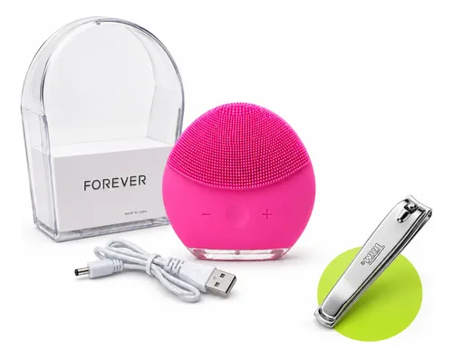 Limpiador Facial Eléctrico Forever Intensidad Regulable Pink