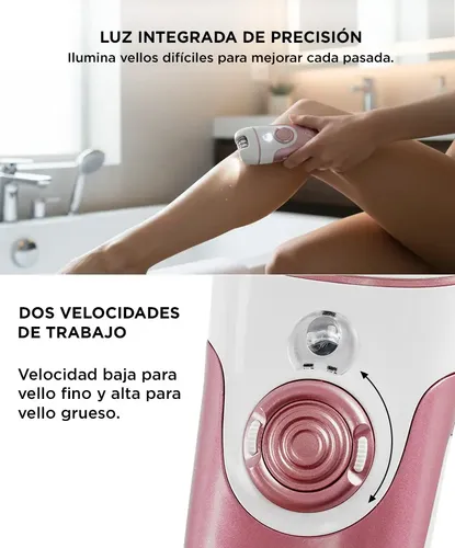 Depiladora Gadnic Mujer Eléctrica Facial 4 En 1 Inalámbrica
