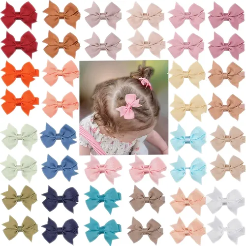 Pinzas Para El Pelo Céllot, 42 Unidades, 2 Lazos Coloridos P