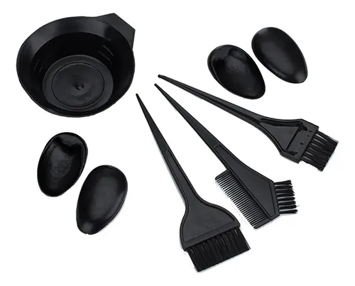 Set De Cuencos Para Teñir El Cabello Con 3 Cepillos Y 2 Orej
