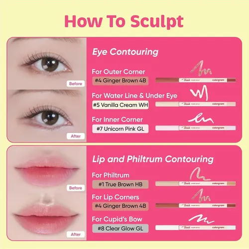 Lápiz Multifuncional Colorgram Sketch Sculpt 02 True Brown