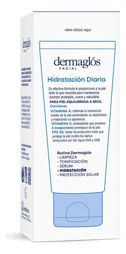 Crema Facial Hidratante Día Dermaglós Equilibrada Seca 50g Normal A Seca Día