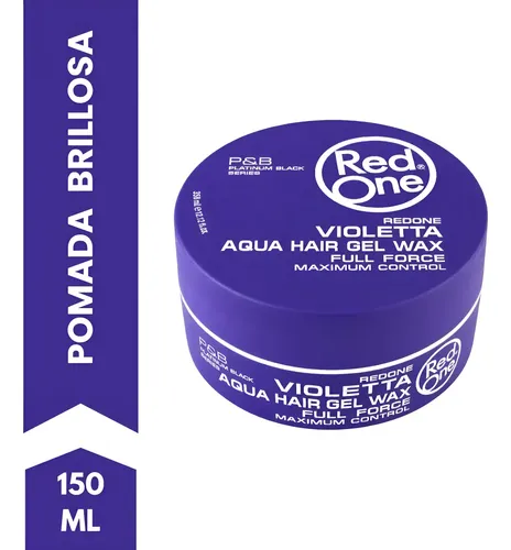 Red One Pomada Cabello Barberia Violeta Hair Gel Wax 150ml