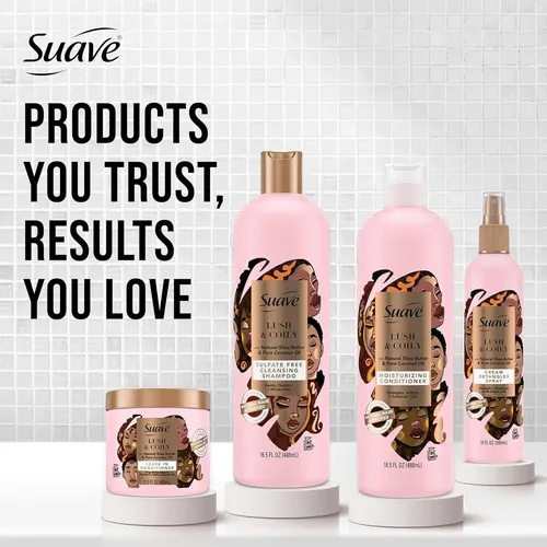 Acondicionador Sin Enjuague Para Cabello Rizado Suave Shea