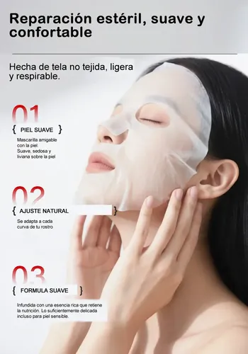 Máscara Facial Reparadora Esteril Post-procedimiento X 5