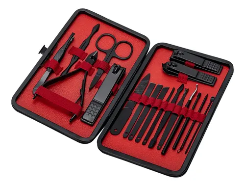Set Manicura Pedicura Estuche 18 Piezas Alicate Tijera