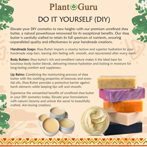 Manteca De Karité Plant Guru Raw African 227 G Marfil